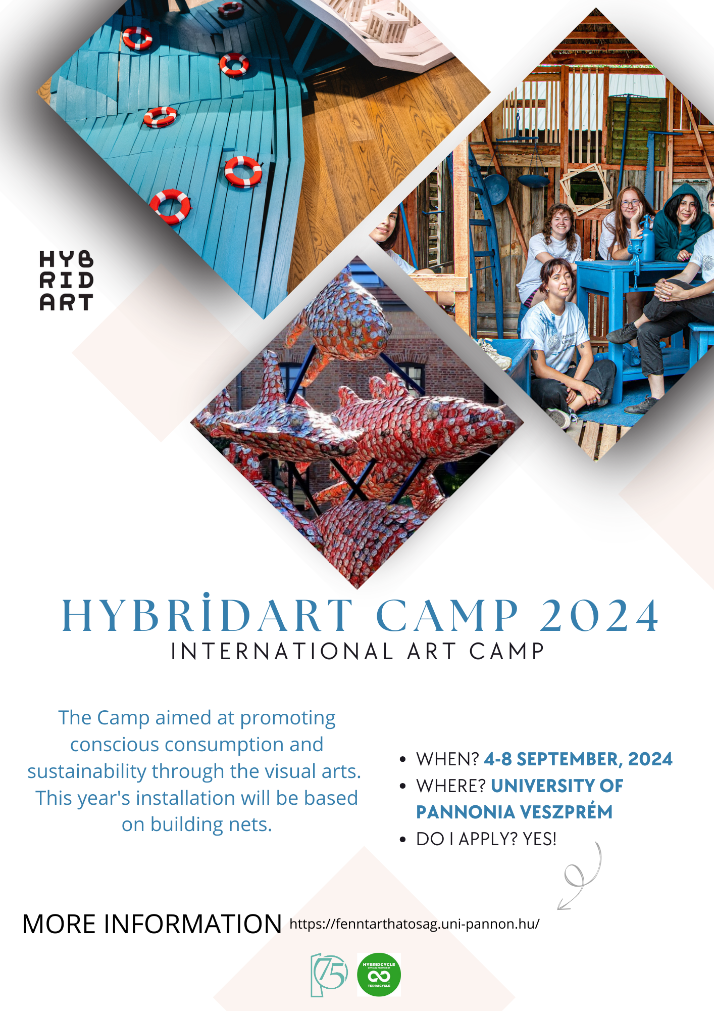 hybridart camp 2024 poster